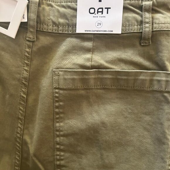 OAT NEW YORK high rise wide leg jeans in martini olive size 29 NWT - Picture 5 of 9